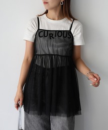 Riberry | バックオープンチュールキャミ(キャミソール)