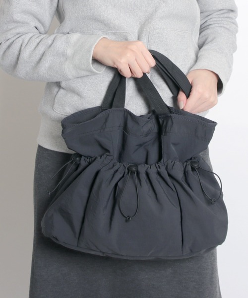 rinto(リント)の「【recomend selection/セレクト】デザインポケットシャーリングトートバッグ(トートバッグ・レディース・オフホワイト/カーキ/ブラック・FREE)」の5枚目の写真