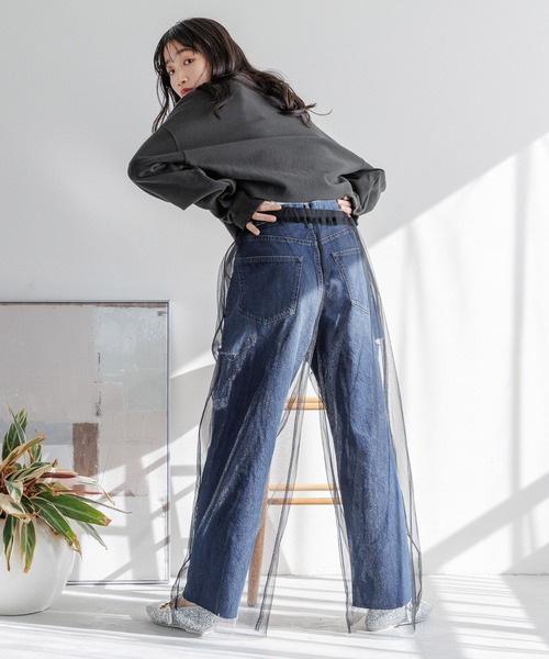 LOWRYS FARM(ローリーズファーム)の「アソートレイヤードパンツ 104210(その他パンツ・レディース・ブラック/ブラック系その他/ベージュ/アイボリー・FREE)」の7枚目の写真