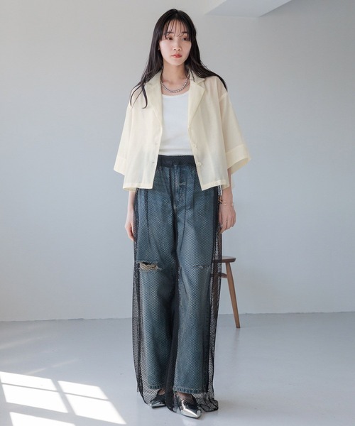 LOWRYS FARM(ローリーズファーム)の「アソートレイヤードパンツ 104210(その他パンツ・レディース・ブラック/ブラック系その他/ベージュ/アイボリー・FREE)」の9枚目の写真