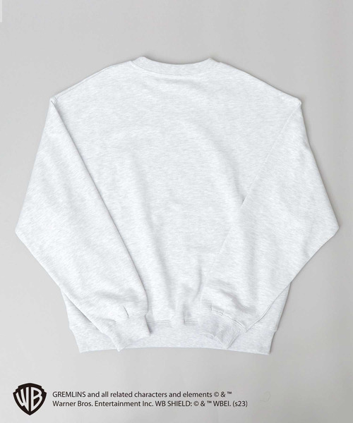A.M.S.（エーエムエス）の「GREMRINS グレムリン バンドTシャツ風 ギズモプリント 裏パイル クルーネック スウェット トレーナー（Tシャツ/カットソー・メンズ・ヘザーグレー/スミクロ・L/M）」の6枚目の写真