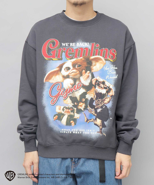 A.M.S.（エーエムエス）の「GREMRINS グレムリン バンドTシャツ風 ギズモプリント 裏パイル クルーネック スウェット トレーナー（Tシャツ/カットソー・メンズ・ヘザーグレー/スミクロ・L/M）」の14枚目の写真