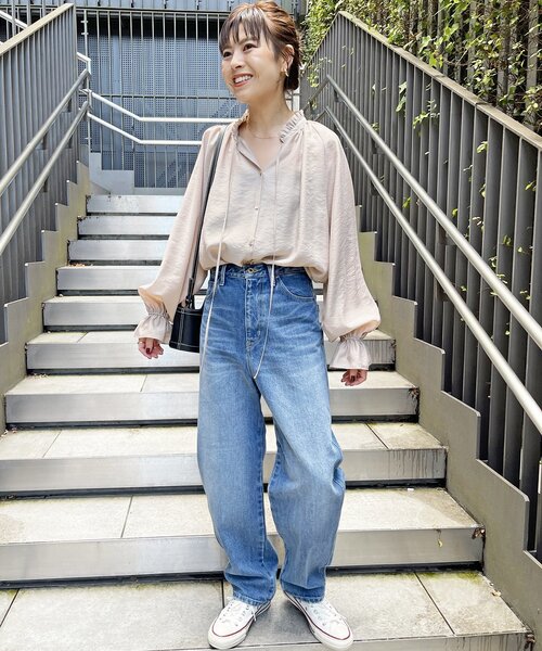 セール】≪追加2≫ハイブリットフリルカラーボリュームスリーブ