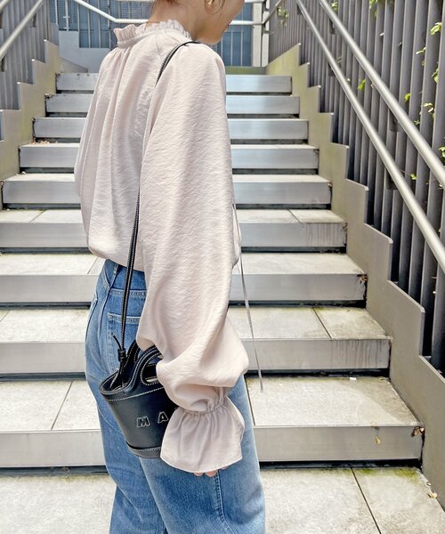 セール】≪追加2≫ハイブリットフリルカラーボリュームスリーブ