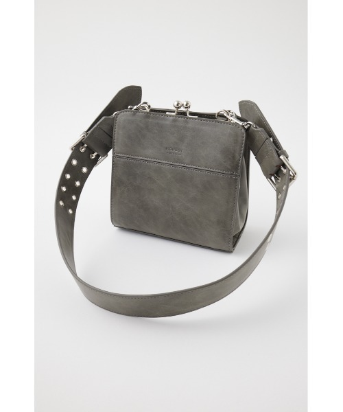 MOUSSY（マウジー）の「CLASP EYELET SHOULDER バッグ（ショルダーバッグ・レディース・グレー/ブラック・FREE）」の12枚目の写真