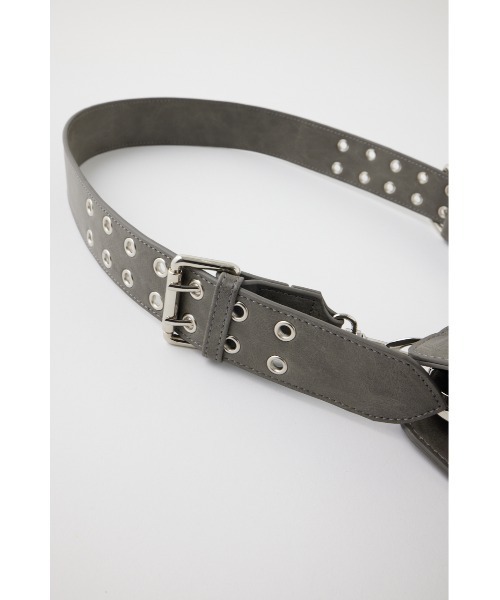 MOUSSY（マウジー）の「CLASP EYELET SHOULDER バッグ（ショルダーバッグ・レディース・グレー/ブラック・FREE）」の16枚目の写真