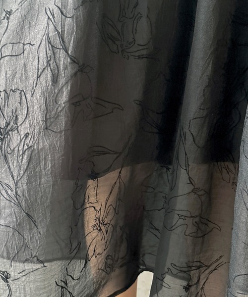 NOMAE（ノーマエ）の「カーデレイヤードキャミワンピース（ワンピース・レディース・アイボリー/ブラック/グリーン・FREE）」の5枚目の写真