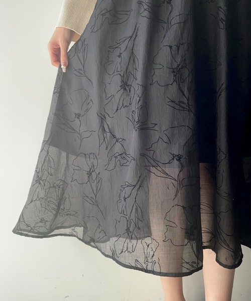 NOMAE（ノーマエ）の「カーデレイヤードキャミワンピース（ワンピース・レディース・アイボリー/ブラック/グリーン・FREE）」の14枚目の写真