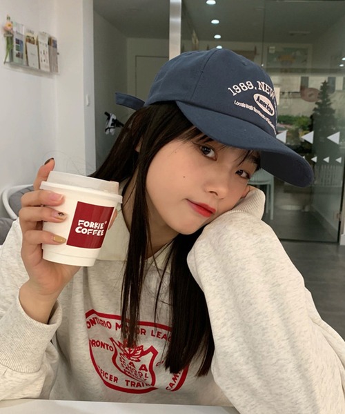 SHEPP（シープ）の「ロゴ刺繍 ベースボールキャップ（キャップ・レディース・ワイン/ブラック/ネイビー/ベージュ/ブラウン/グリーン/ホワイト・F）」の8枚目の写真