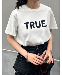 Re:EDIT | [UVカット][接触冷感][紫外線対策][新色追加]TRUEメタリックロゴプリントTシャツ(Tシャツ/カットソー)