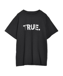 [UVカット][接触冷感][紫外線対策]TRUEメタリックロゴプリントTシャツ
