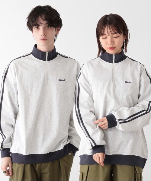 SIGNAL SPORTS(シグナルスポーツ)の「【SIGNAL SPORTS】サイドライン/天竺ハーフジップオーバーサイズロンT(Tシャツ/カットソー・メンズ・グリーン/オフホワイト/イエロー/ダークグレー・LARGE/MEDIUM)」の22枚目の写真