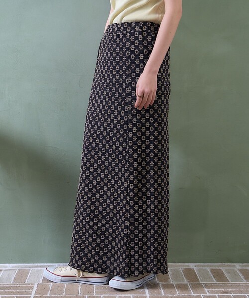 FREAK'S STORE（フリークスストア）の「フラワーストレッチ マーメイドスカート（スカート・レディース・ナチュラル/オフホワイト/ブラック/チャコールグレー・ﾌﾘ-）」の10枚目の写真