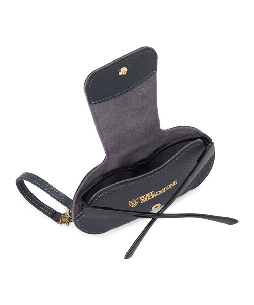 TOFF&LOADSTONE（トフアンドロードストーン）の「アイウェアケース with ストラップ シュリンク（その他・メンズ・ネイビー/ライトグレー系9/ブラック/ダークウッド・00）」の8枚目の写真