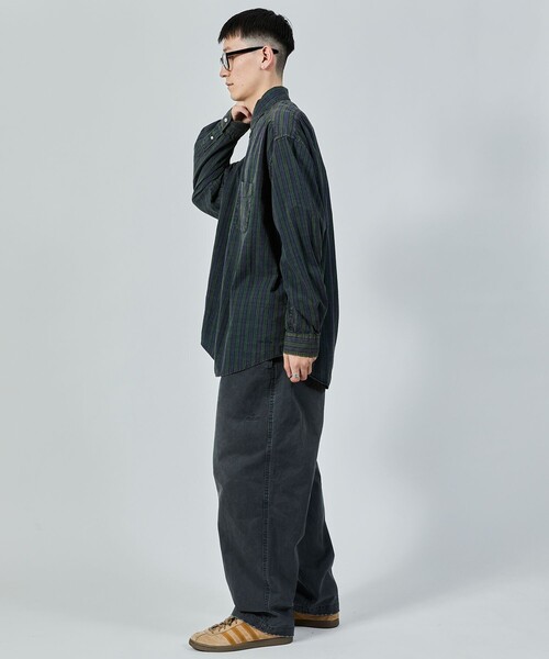 NAUTICA（ノーティカ）の「NAUTICA/ノーティカ Faded L/S Shirt (Broadcloth Check)/ブリーチ ブロードチェックシャツ ロングスリーブ（シャツ/ブラウス・メンズ・グリーン/ネイビー・MEDIUM/LARGE/X-LARGE）」の11枚目の写真