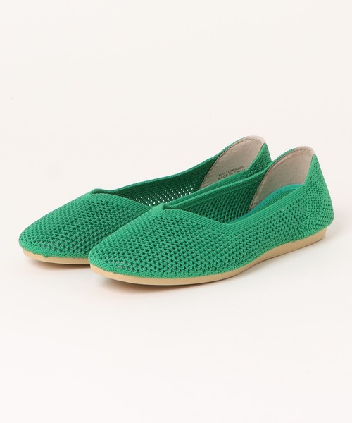 AMERICAN HOLIC（アメリカンホリック）の「ニットバレエシューズ（パンプス・レディース・グリーン/ブラック/マルチ/ドット・M/L/S）」の21枚目の写真