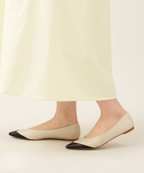 ODETTE E ODILE スライトトゥキャップフラット 23.5 ODETTE E ODILE（オデットエオディール）の「スライトトゥキャップ