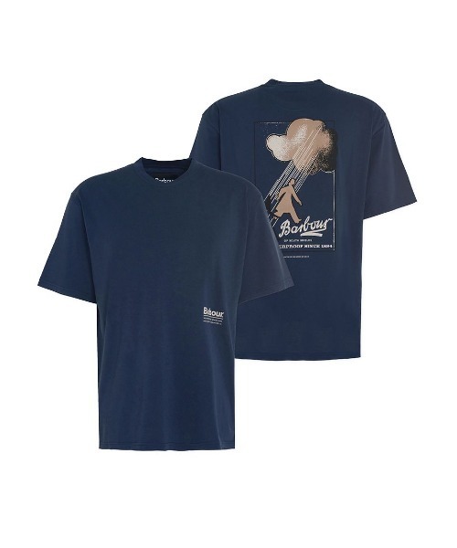 Barbour(バブアー)の「"Heritage + / ヘリテージ プラス" Portland アーカイブ プリント Tシャツ(Tシャツ/カットソー・メンズ・ネイビー/ベージュ/オリーブ・X-SMALL/SMALL/MEDIUM)」の3枚目の写真