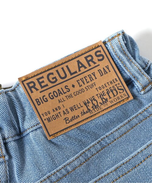 F.O.KIDS（エフオーキッズ）の「デニムニットハーフパンツ（デニムパンツ・キッズ・ブラック/ブルー/ネイビー・80/90/95/100/110/120/130/140/150）」の6枚目の写真