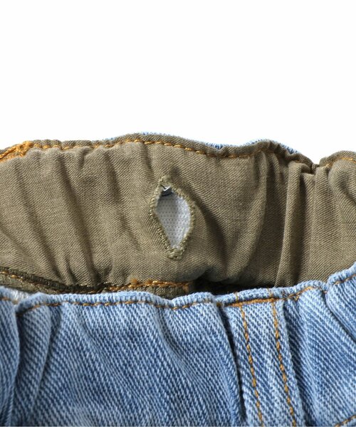 F.O.KIDS（エフオーキッズ）の「デニムニットハーフパンツ（デニムパンツ・キッズ・ブラック/ブルー/ネイビー・80/90/95/100/110/120/130/140/150）」の10枚目の写真