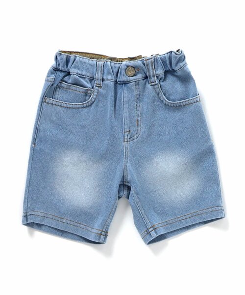 F.O.KIDS（エフオーキッズ）の「デニムニットハーフパンツ（デニムパンツ・キッズ・ブラック/ブルー/ネイビー・80/90/95/100/110/120/130/140/150）」の12枚目の写真