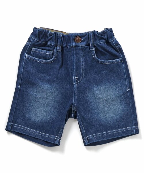 F.O.KIDS（エフオーキッズ）の「デニムニットハーフパンツ（デニムパンツ・キッズ・ブラック/ブルー/ネイビー・80/90/95/100/110/120/130/140/150）」の13枚目の写真