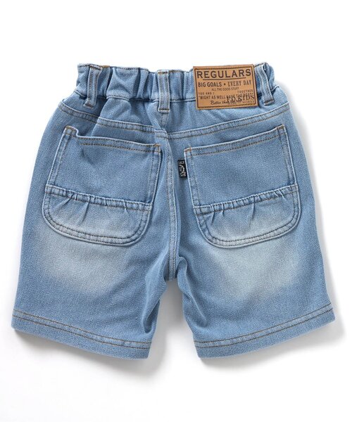 F.O.KIDS（エフオーキッズ）の「デニムニットハーフパンツ（デニムパンツ・キッズ・ブラック/ブルー/ネイビー・80/90/95/100/110/120/130/140/150）」の15枚目の写真