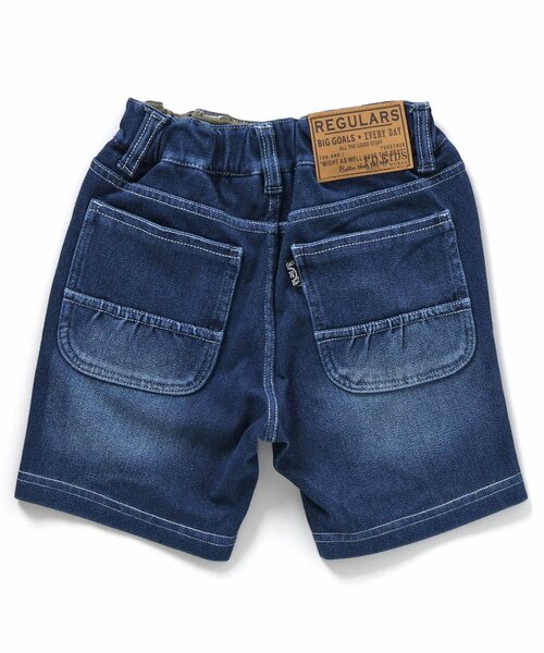 F.O.KIDS（エフオーキッズ）の「デニムニットハーフパンツ（デニムパンツ・キッズ・ブラック/ブルー/ネイビー・80/90/95/100/110/120/130/140/150）」の16枚目の写真