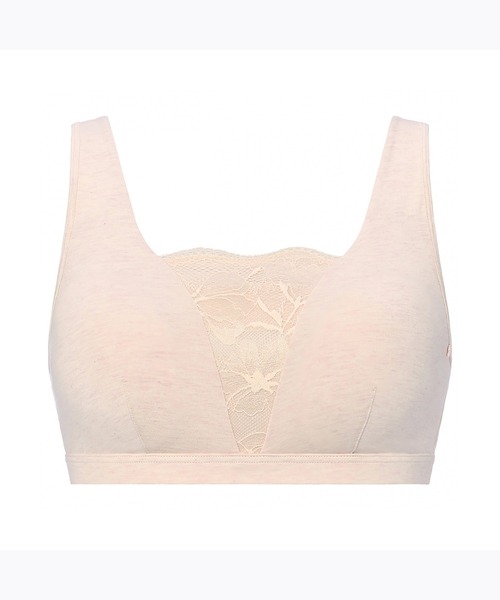 AMOSTYLE BY Triumph（アモスタイルバイトリンプ）の「植物染め ナイトブラ ナチュラルタッチコレクション AMST1475 N-Top1 JX（ナイトブラ・レディース・グレー/ピンク・L/LL/M）」の2枚目の写真