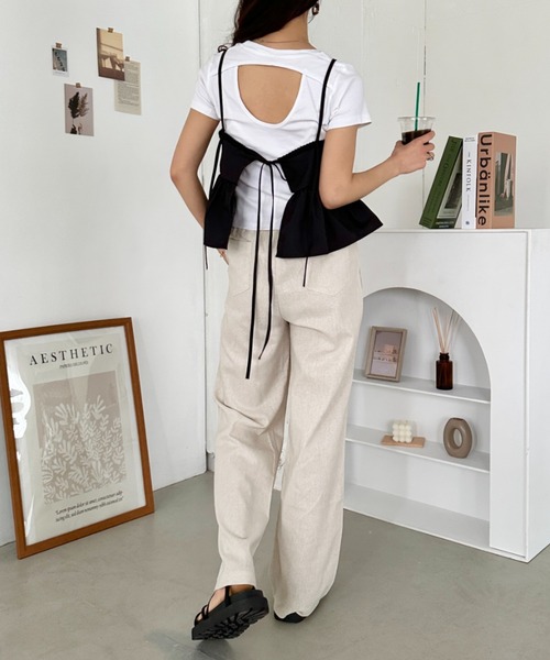 セール】レイヤードフレアキャミビスチェ（キャミソール）｜CLEA