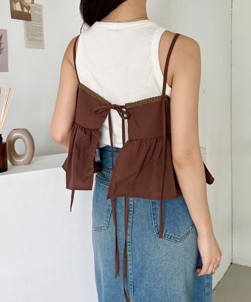 セール】レイヤードフレアキャミビスチェ（キャミソール）｜CLEA