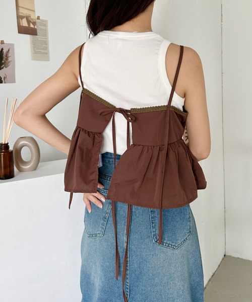 セール】レイヤードフレアキャミビスチェ（キャミソール）｜CLEA