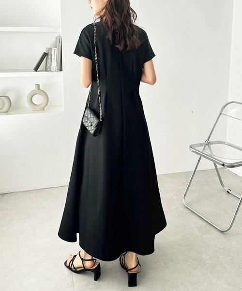 セール】着痩せしたいならこれ！前後2WAYハーフジップキーネック