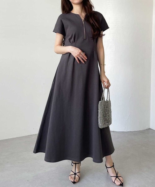 新品⭐︎ルドルフ260 セール】着痩せしたいならこれ！前後2WAYハーフジップキーネック