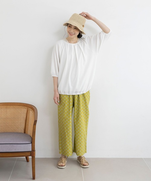 studio CLIP（スタディオクリップ）の「2WAYレースタンクトップ[プチ・プラスサイズあり]（タンクトップ・レディース・スモーク/ライトグレー/アイボリー/カーキ/オフホワイト/イエロー/ラベンダー/モカ/ブラック・X-LARGE/XXX-LARGE/LARGE/MEDIUM/XX-LARGE/PF）」の18枚目の写真