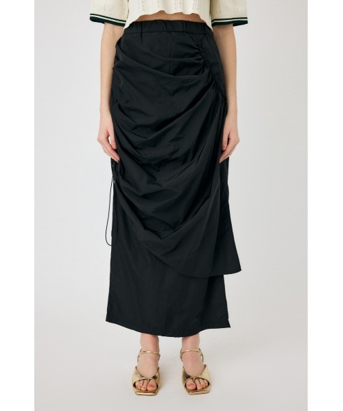 MOUSSY（マウジー）の「DRAWSTRING GATHER スカート（スカート・レディース・ホワイト/ブラック/オレンジ・1/2）」の9枚目の写真