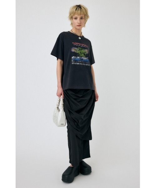 MOUSSY（マウジー）の「DRAWSTRING GATHER スカート（スカート・レディース・ホワイト/ブラック/オレンジ・1/2）」の11枚目の写真