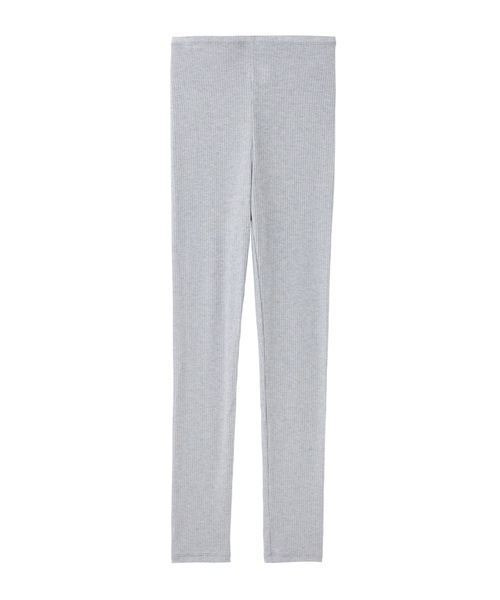 Priv. Spoons Club（プライベートスプーンズクラブ）の「cashmere silk blend long sleeve / カシミヤシルクブレンド Uネック長袖リブカットソー（トップス単品/セットアップ可能）（Tシャツ/カットソー・レディース・ブラック/グレー・FREE）」の5枚目の写真