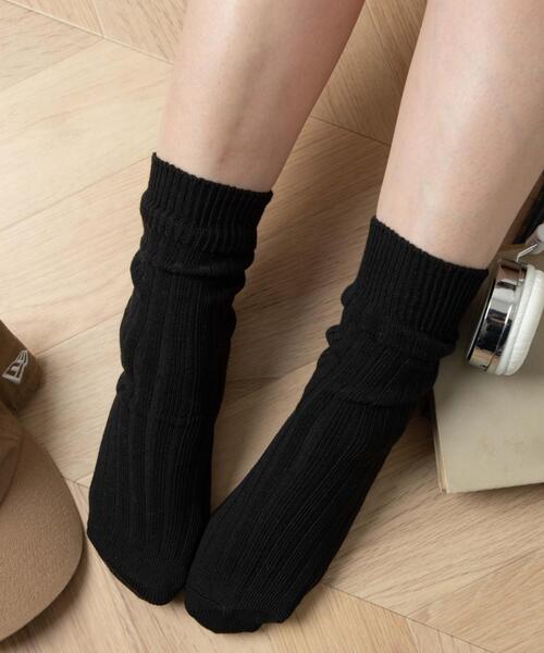 WEGO（ウィゴー）の「WEGO/ローゲージソックス（ソックス/靴下・レディース・ライトグレー/オフホワイト/ホワイト/サックスブルー/ピンク/ベージュ/ブラック・23-25cm）」の3枚目の写真