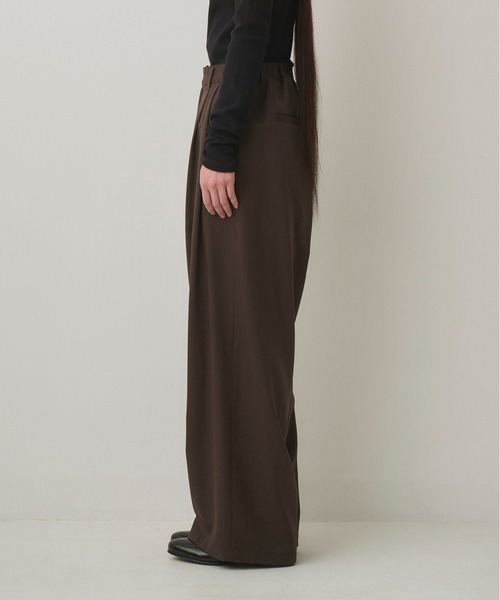 2TUCK WIDE EASY PANTS（スラックス）｜JUHA（ユハ）の