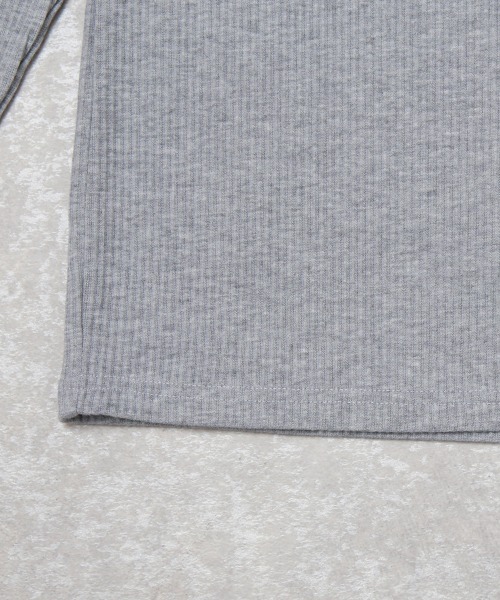 Rejoule（リジュール）の「カットアウトリブトップス（Tシャツ/カットソー・レディース・アイボリー/ブラック/グレー/ブラウン・FREE）」の19枚目の写真