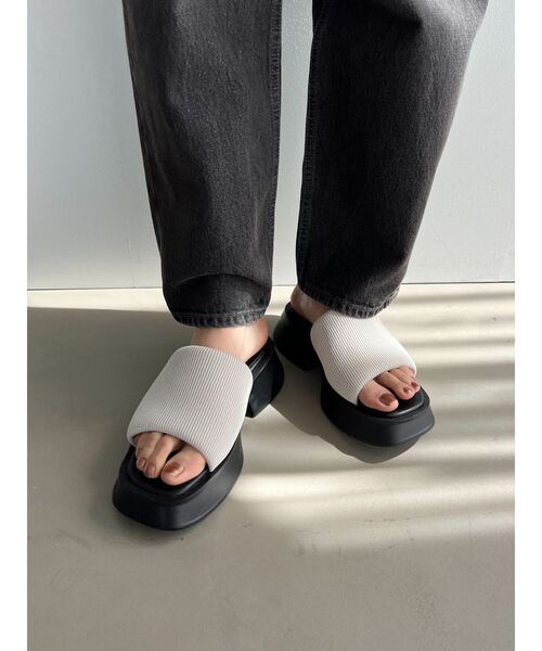 EMODA（エモダ）の「ニットワイドバンドサンダル（サンダル