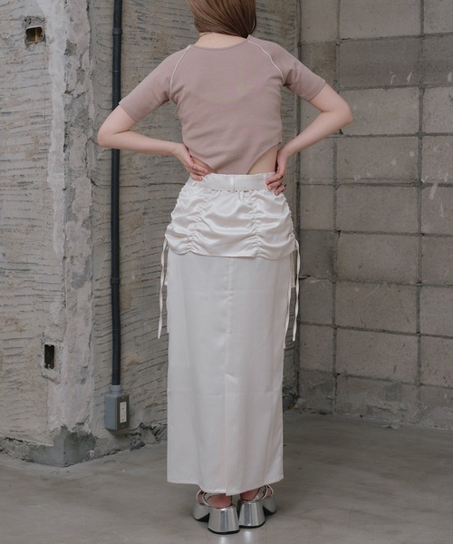 RAY CASSIN（レイカズン）の「ポケットベルト付きスカート（スカート・レディース・ブラック/ブルー/ホワイト・FREE）」の11枚目の写真