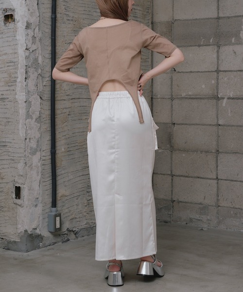 RAY CASSIN（レイカズン）の「ポケットベルト付きスカート（スカート・レディース・ブラック/ブルー/ホワイト・FREE）」の13枚目の写真