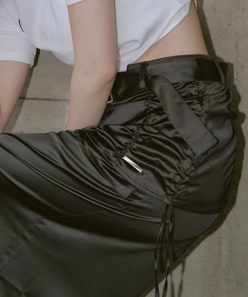 RAY CASSIN（レイカズン）の「ポケットベルト付きスカート（スカート・レディース・ブラック/ブルー/ホワイト・FREE）」の20枚目の写真