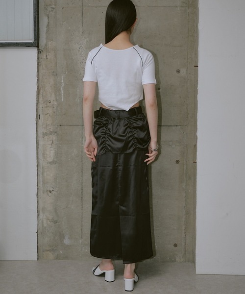 RAY CASSIN（レイカズン）の「ポケットベルト付きスカート（スカート・レディース・ブラック/ブルー/ホワイト・FREE）」の19枚目の写真