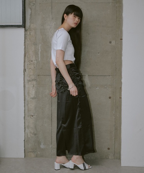 RAY CASSIN（レイカズン）の「ポケットベルト付きスカート（スカート・レディース・ブラック/ブルー/ホワイト・FREE）」の18枚目の写真