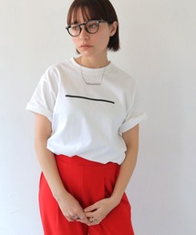 【shemoshelly】WEB限定箔ラインロゴTシャツ
