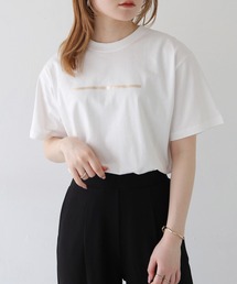 【shemoshelly】WEB限定箔ラインロゴTシャツ