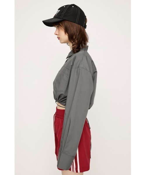 SLY(スライ)の「RIBBON CROP SH リボン クロップ シャツ(シャツ/ブラウス・レディース・ホワイト/ライトブラック/スモークピンク/ライトブルー・FREE)」の17枚目の写真